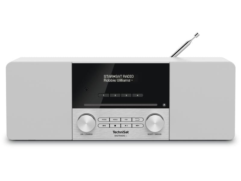 Technisat DigitRadio 3 Weiss DAB /UKW/CD-Stereoradio mit Bluetooth-Audiostreaming