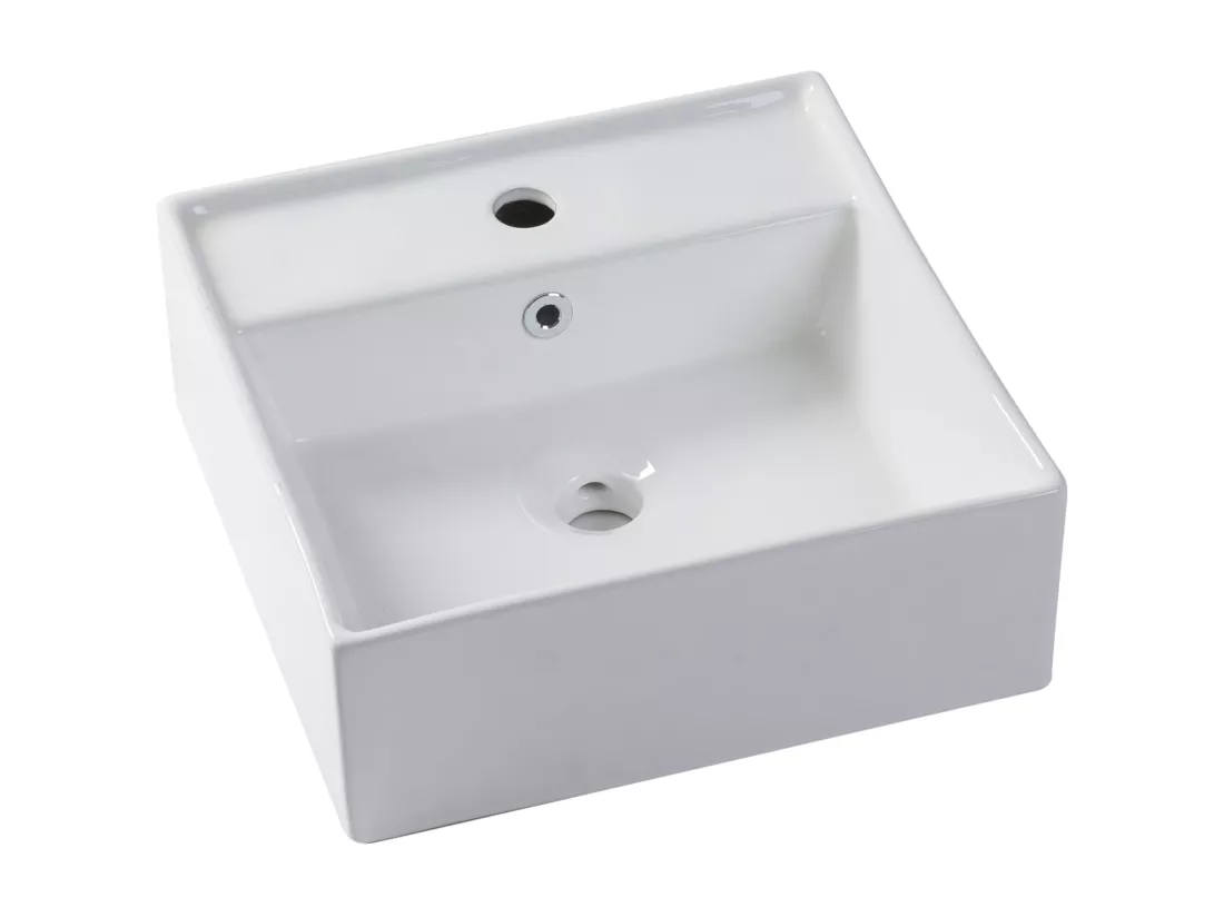 Meuble de salle de bain suspendu strié avec vasque à poser et colonne - Noir - 80 cm - ZEVARA
