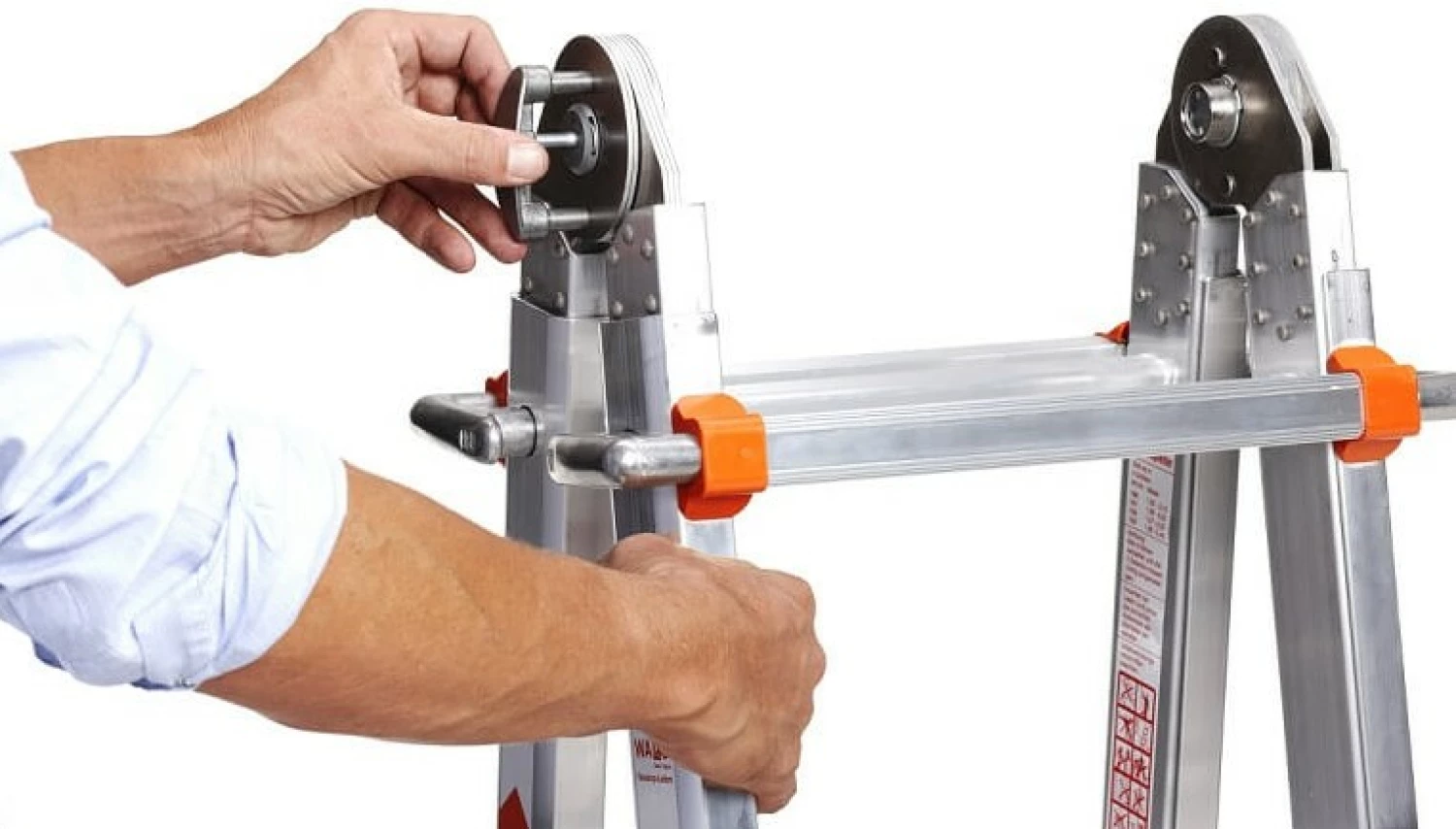 Little Jumbo Waku Model | Telescopische vouwladder - max. werkhoogte 4.6m - 4x4 sporten