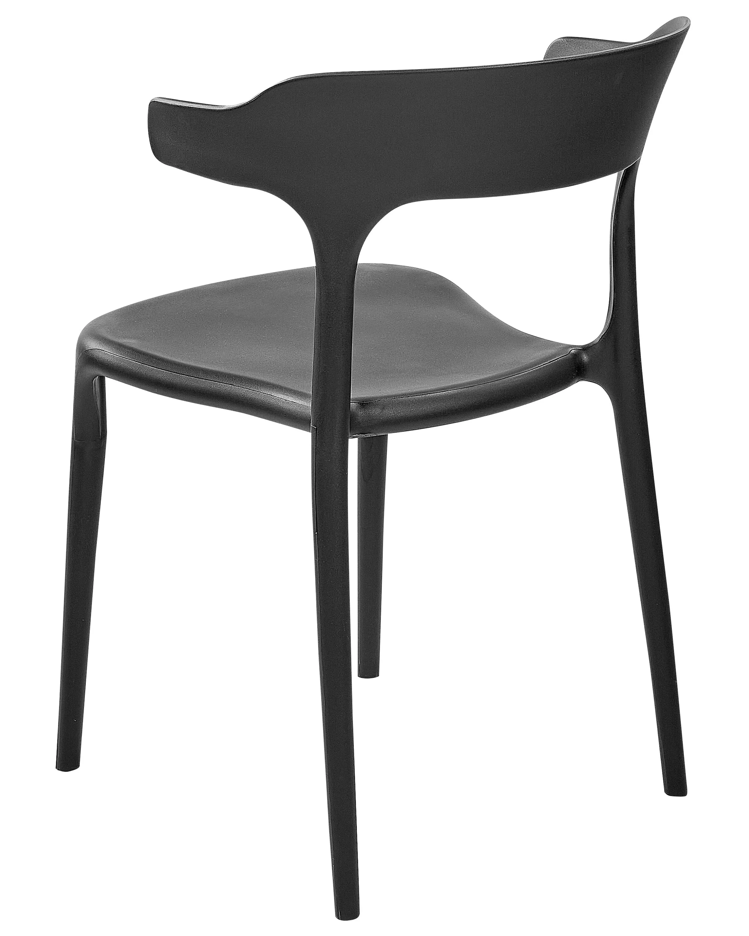 Set van 4 tuinstoelen GUBBIO Zwart