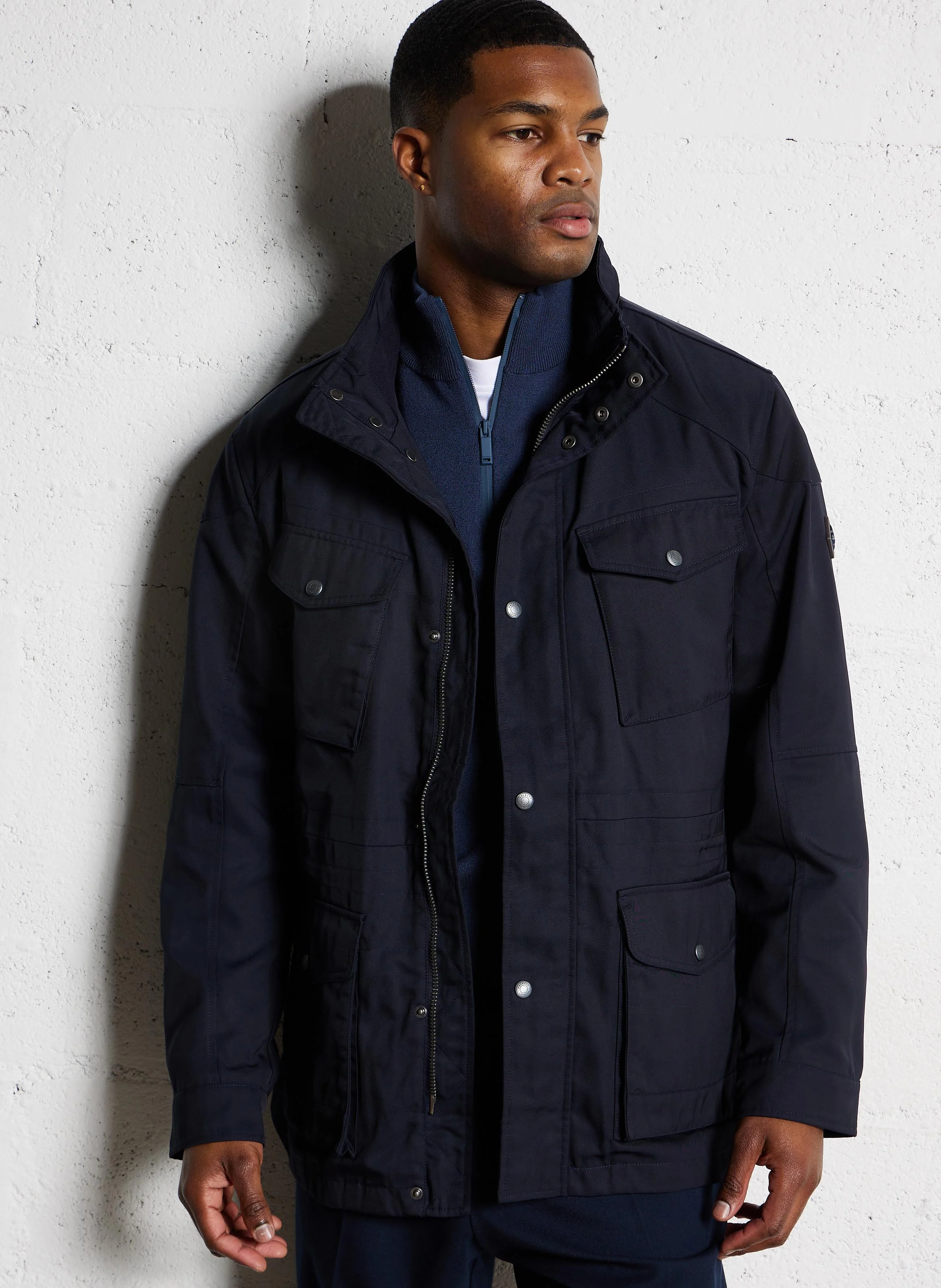Parka droite | Bleu