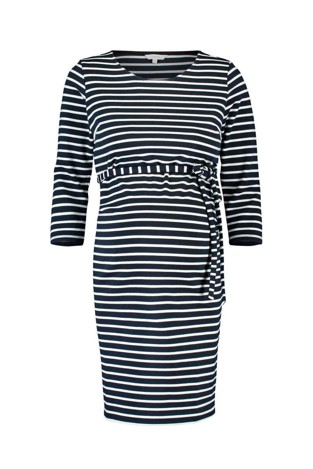 Noppies gestreepte zwangerschapsjurk Paris donkerblauw