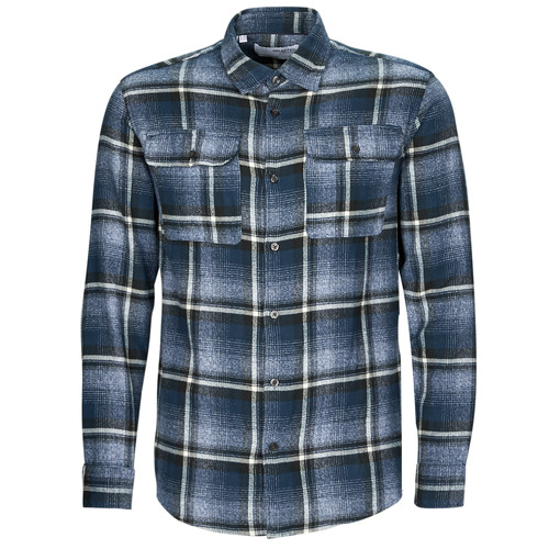 Selected - SLHREGSCOT CHECK SHIRT - Bleu