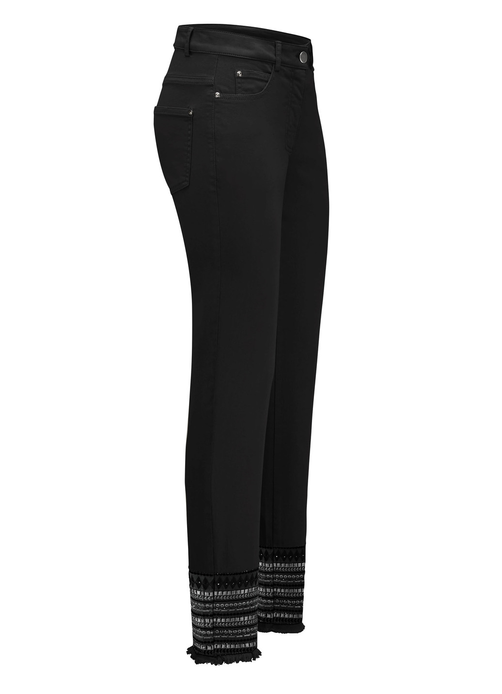 Hose mit aufwendiger Stickerei im Ethno-Stil
