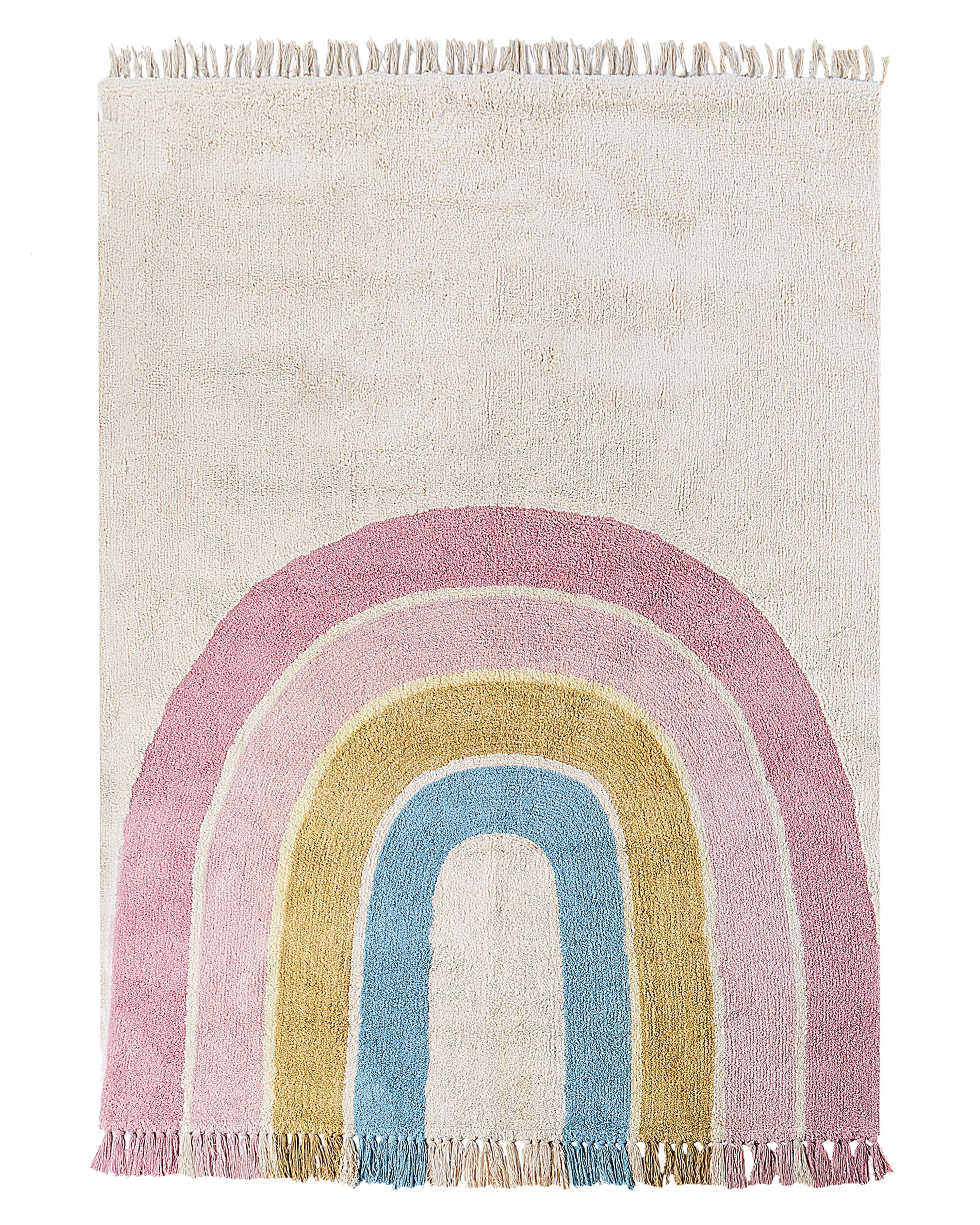 Kindervloerkleed TATARLI Meerkleurig 140 x 200 cm Katoen