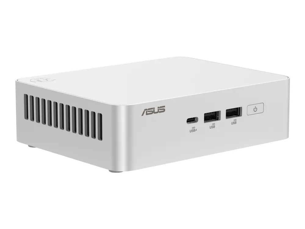 ASUS NUC 15 Pro  RNUC15CRSU700002 - Barebone - mini PC 1 x Core Ultra 7 255H / op til 5.1 GHz - RAM 0 GB - Arc Graphics 140T - IEEE 802.11ax (Wi-Fi 6), IEEE 802.11be (Wi-Fi 7), Bluetooth 5.4, 2.5 Gigabit Ethernet, Gigabit Ethernet - sølv
