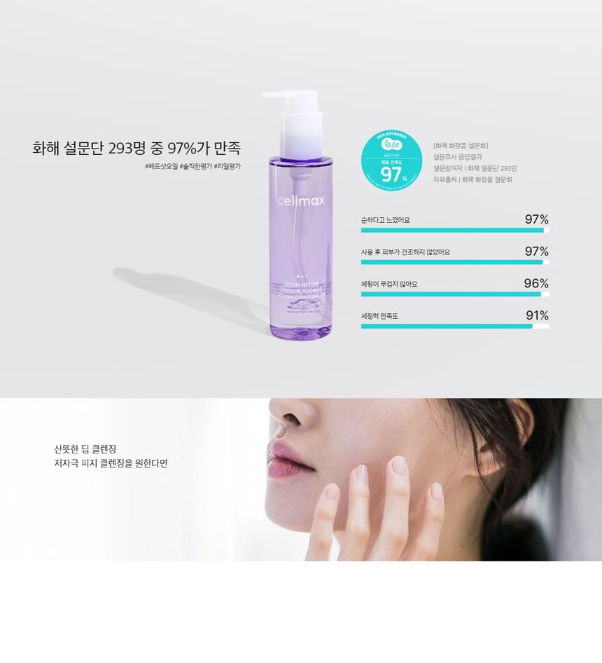 celimax - Derma Nature Fresh Blackhead Jojoba Reinigingsolie Mini