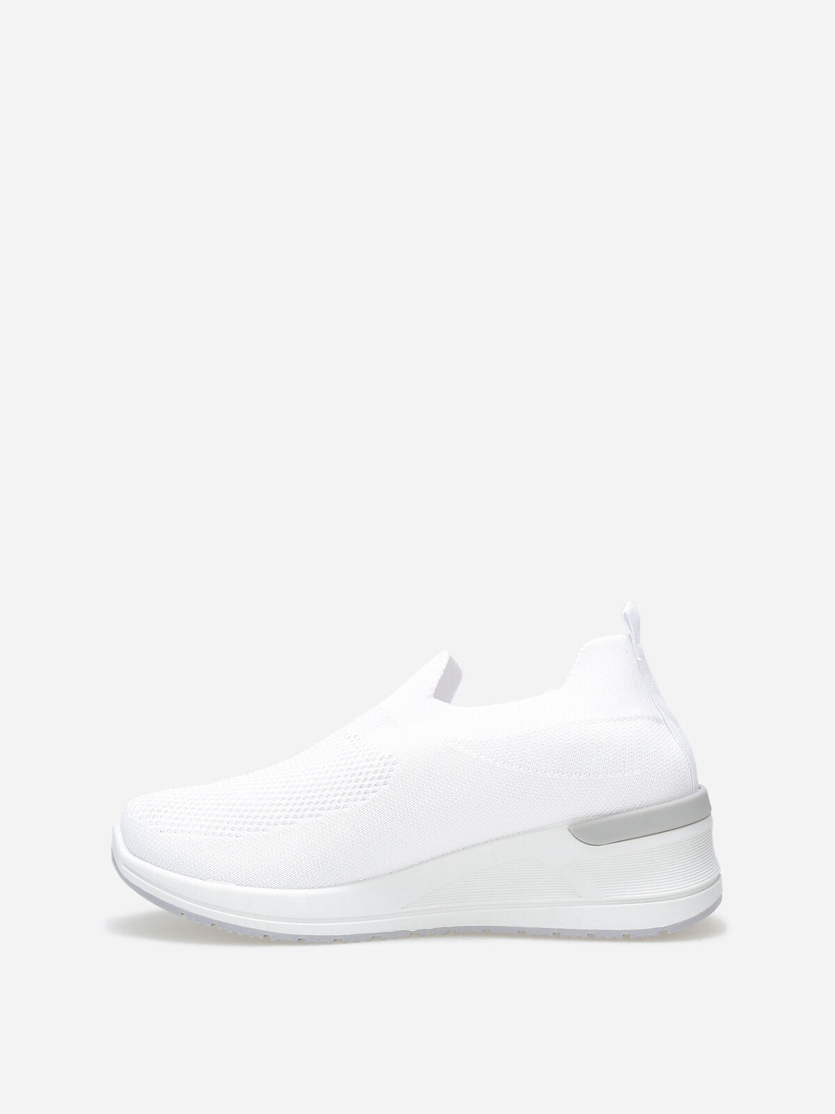 Baskets compensées slip-on- Blanc