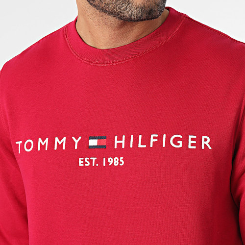 Sweat Crewneck Tommy Logo 1596 Bordeaux