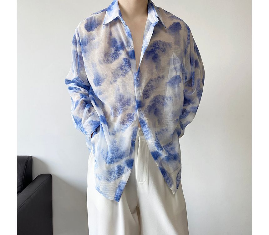 Bjorn - Tie Dye Sheer Shirt
