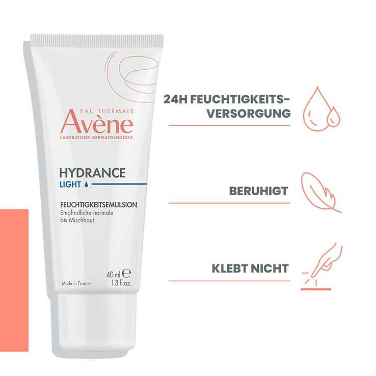Avene Hydrance leicht Feuchtigkeitsemulsion , 2x40 ml