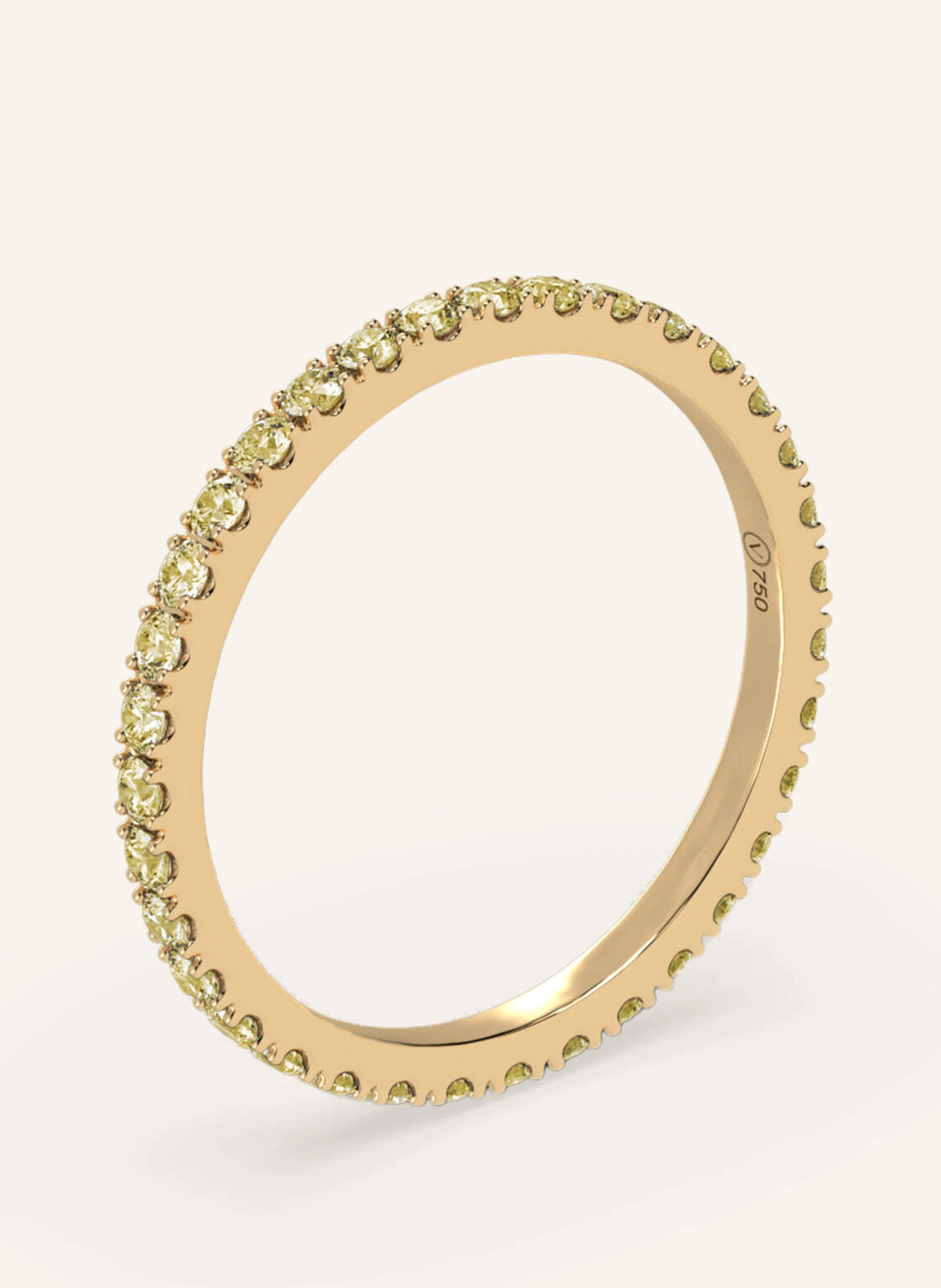 VEYNOU Ring MEMORY aus 18 Karat Gelbgold und 0,70ct. lab-grown Gelben Diamanten