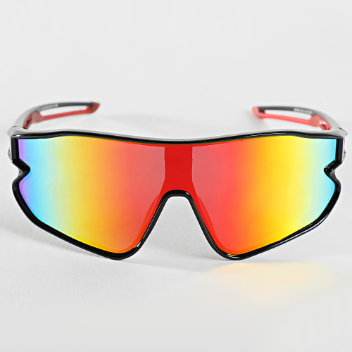 Lunettes De Soleil Noir Orange Iridescent