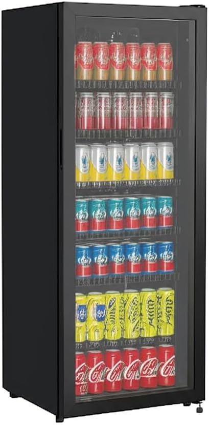 METRO Professional Getränkekühlschrank GSC4240B, 237 L, 110 W, 6 verstellbaren Einlegeböden, LED-Innenbeleuchtung, schwarz