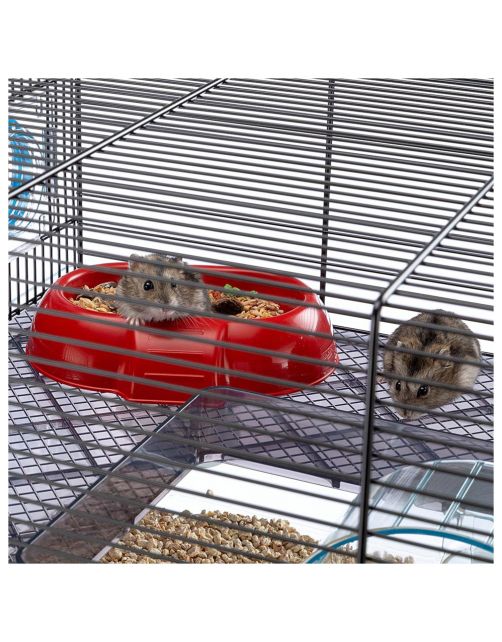 Ferplast Hamsterkooi Favola - Dierenverblijf - 60x36.5x30 cm Zwart