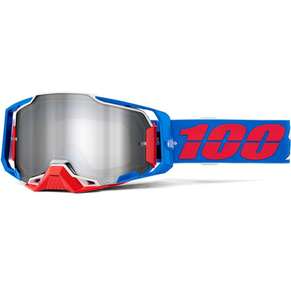 100% - Masque Armega Ironclad - Silver Mirror Bleu