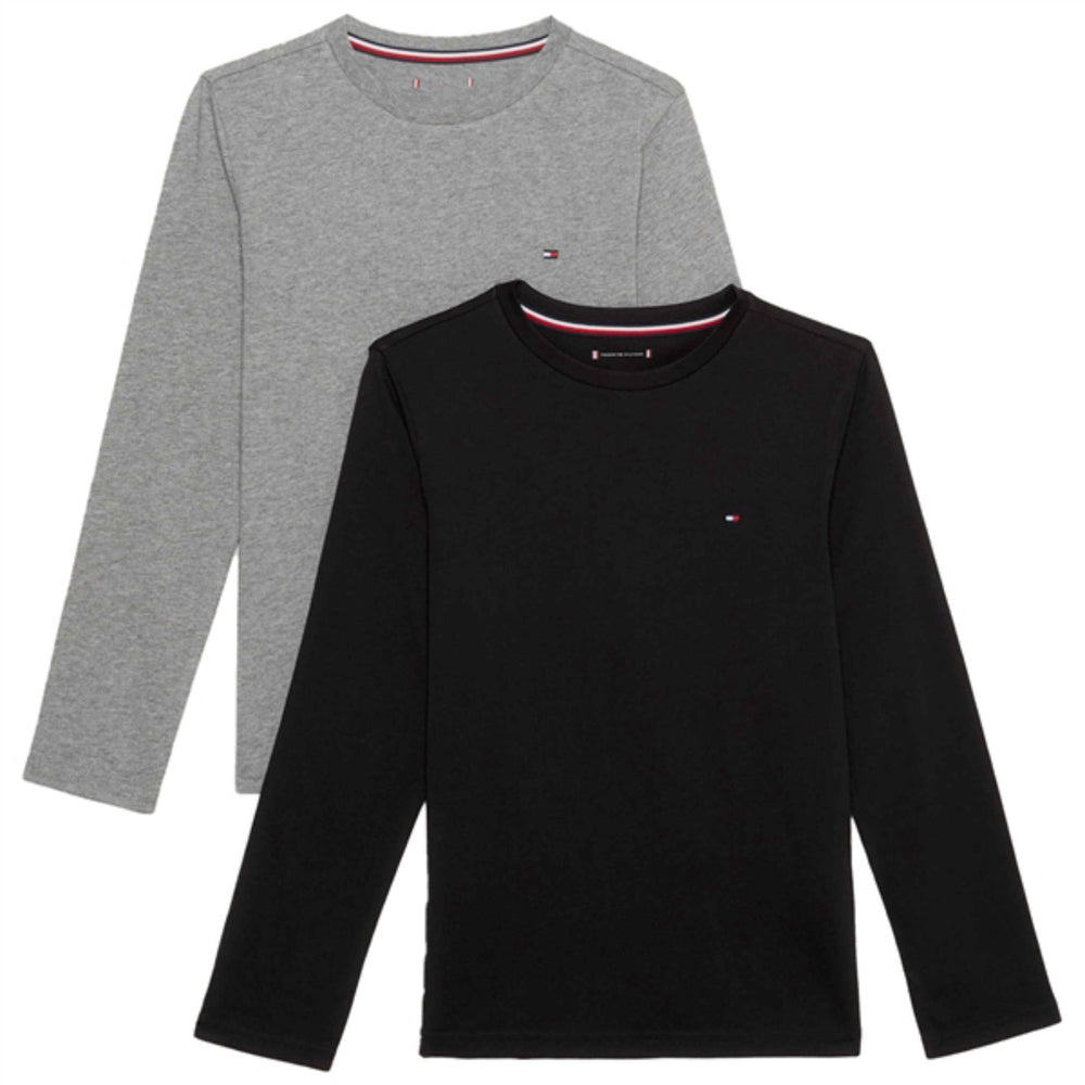 Køb Tommy Hilfiger Bluser 2-pak Medium Grey Ht/Black