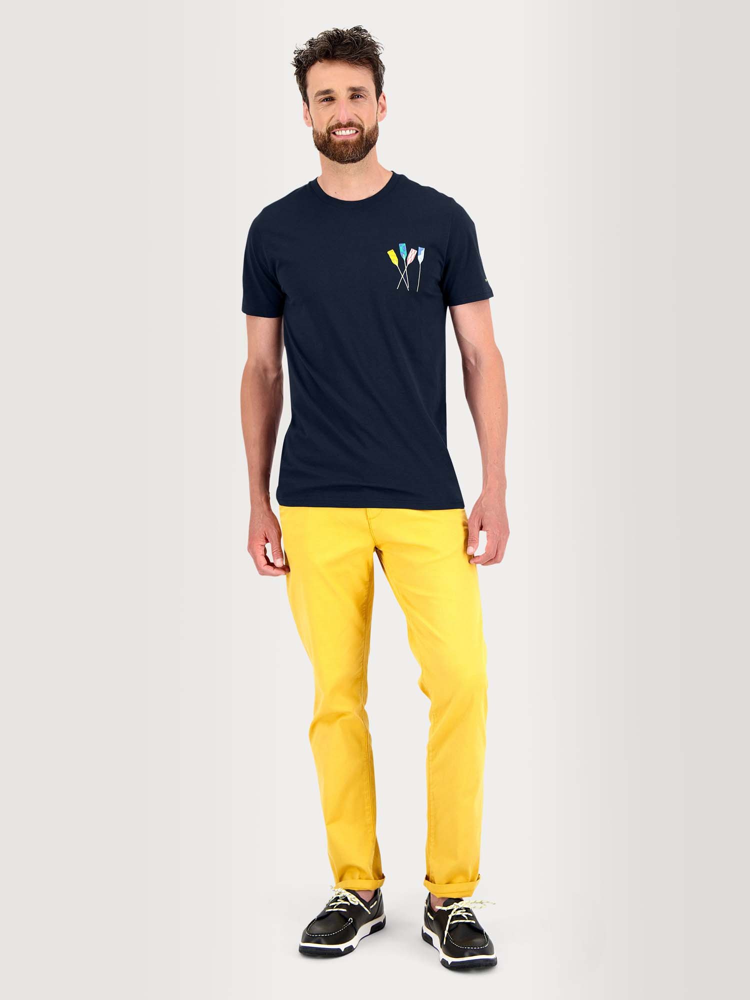 Tee Shirt Homme Manches Courtes Coton Biologique Marine