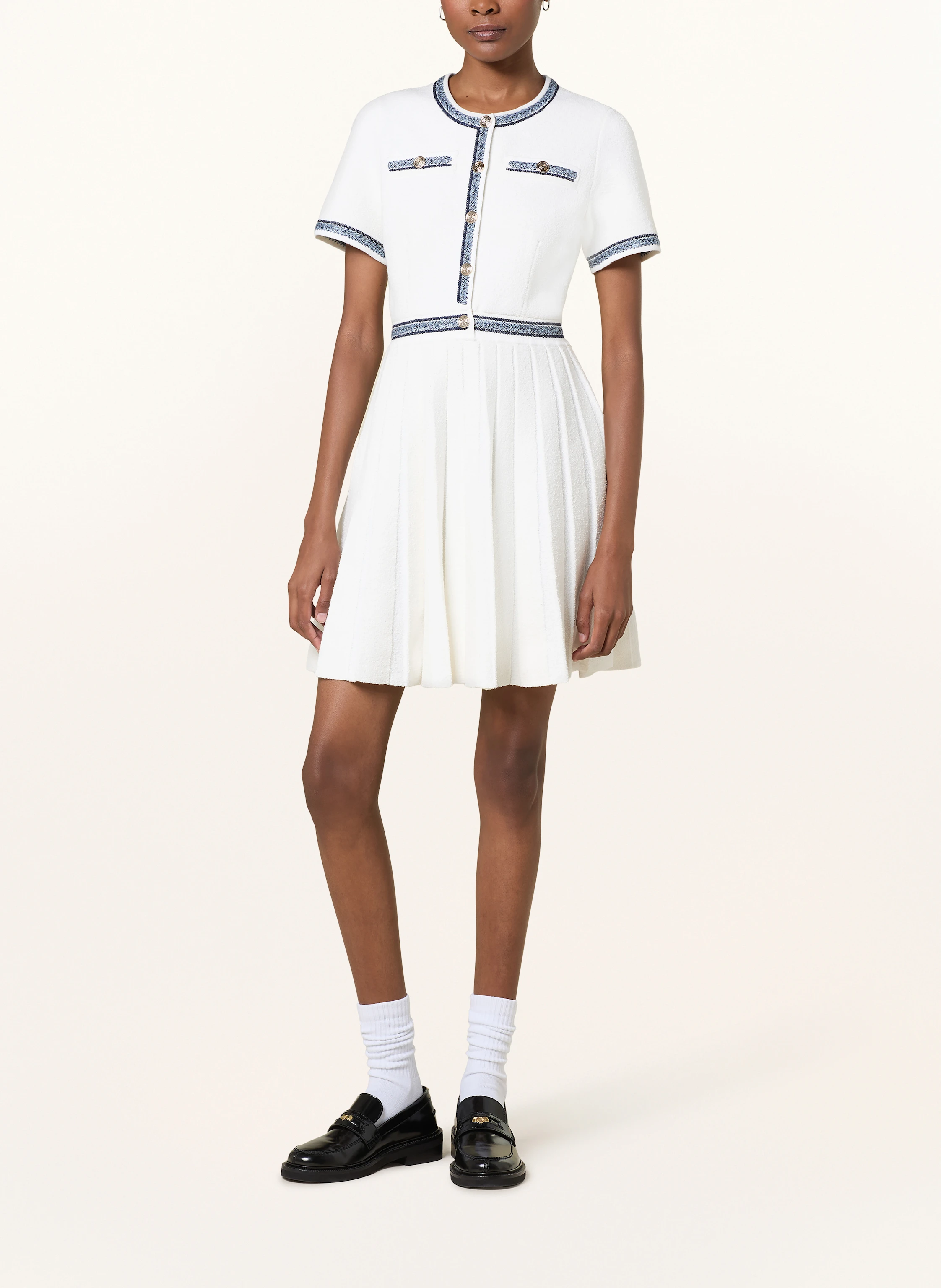 maje Plisseekleid