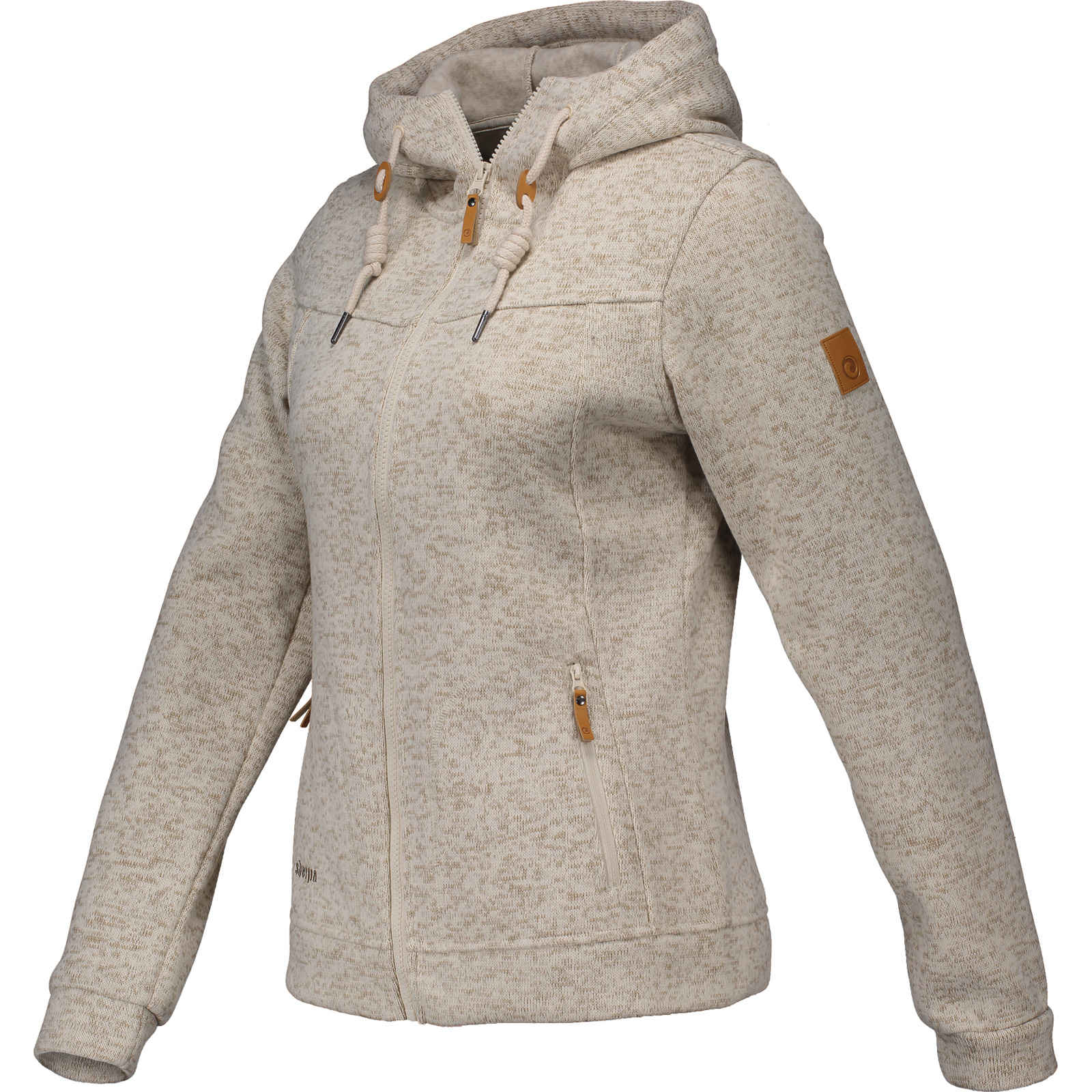 Sherpa Damen-Strickfleecejacke Methok XL, beige