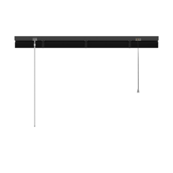 GAMMA aluminum jaloezie 25 mm mat zwart (kleurnr. 320) 80x180 cm (bxh)