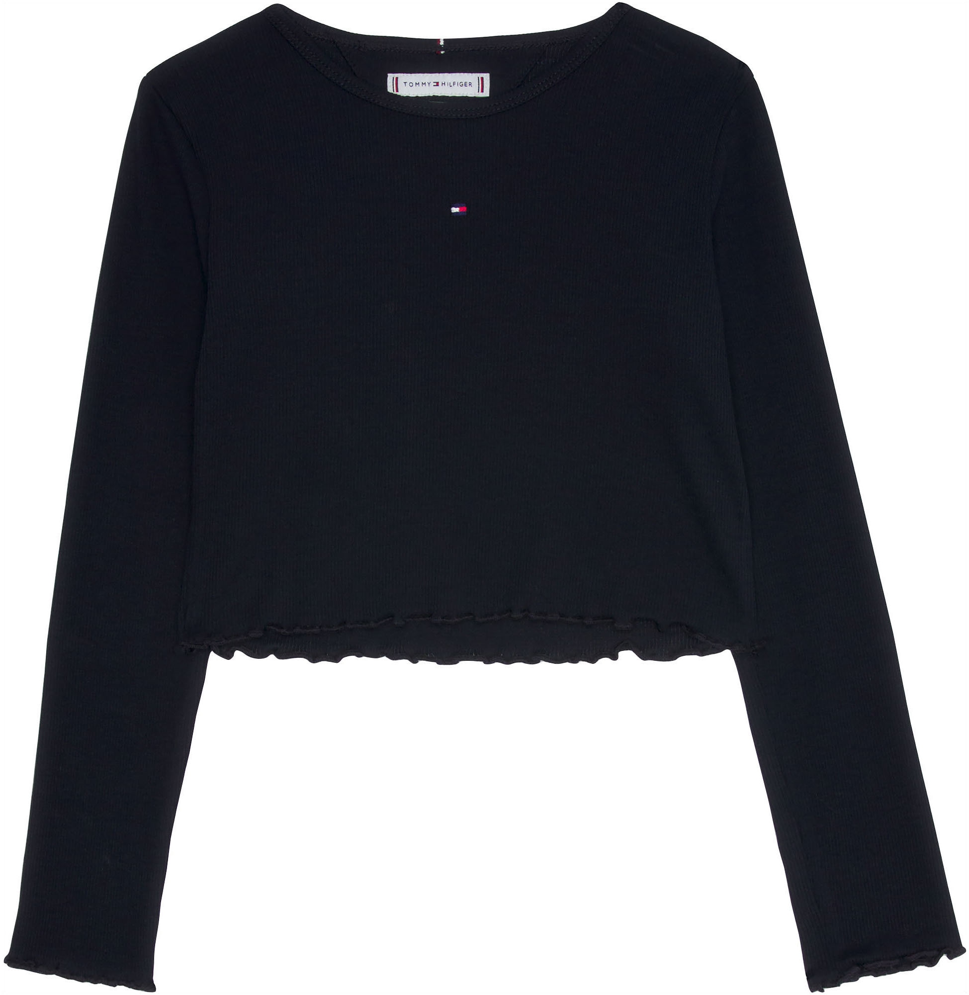 Tommy Hilfiger Langarmshirt »ESSENTIAL RIB TOP L/S« in leichter Rippenstruktur
