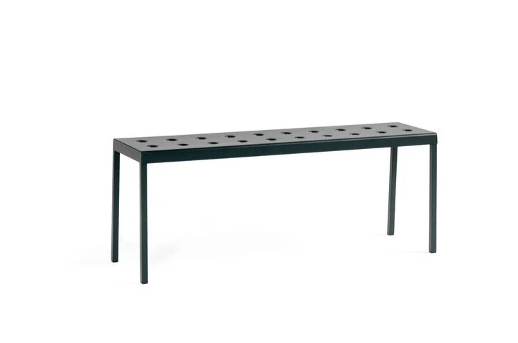 HAY  Balcony havebænk, Anthracite - L119,5xW35xH45 cm
