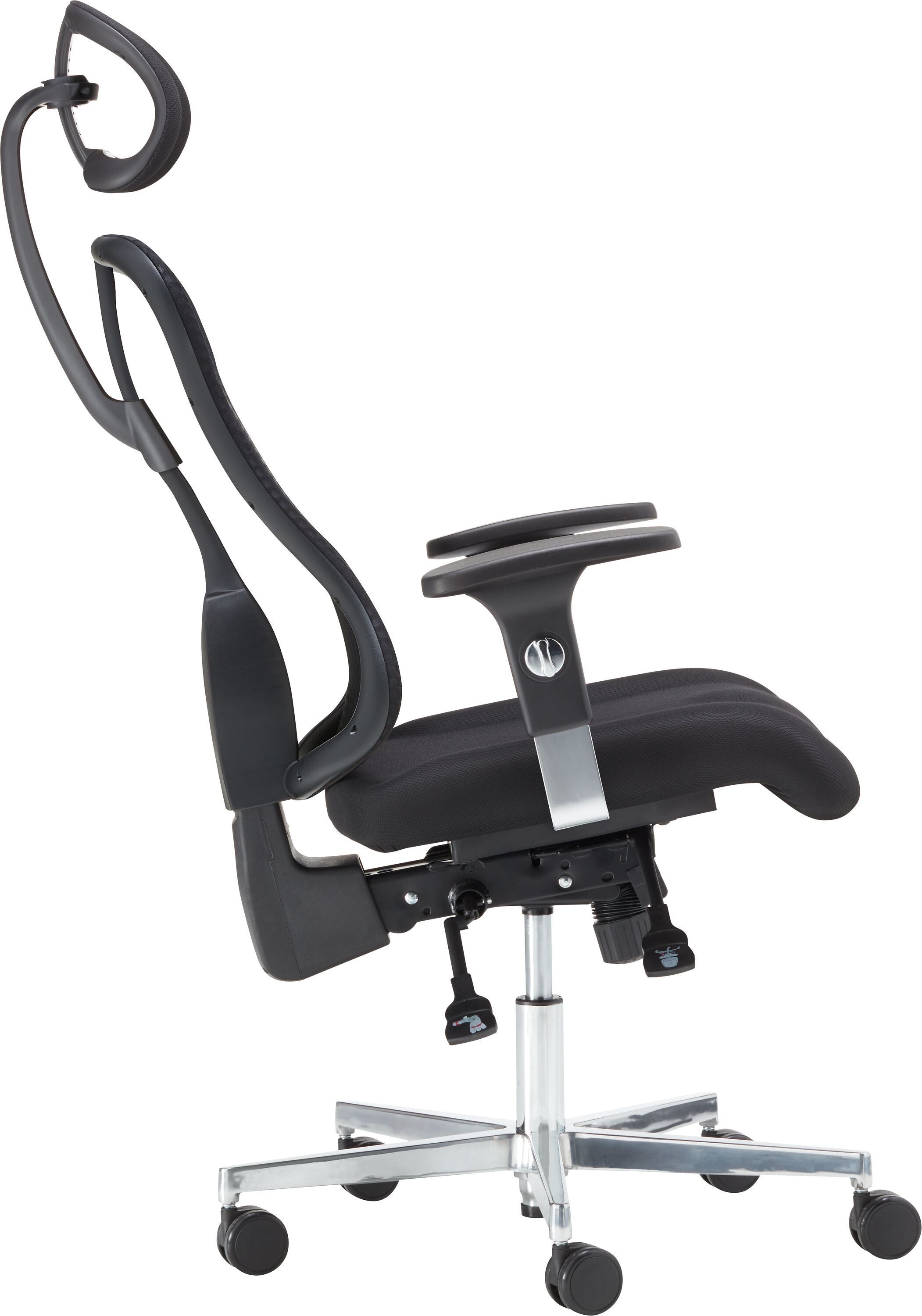 CLEVER Bürostuhl - Schwarz / B: 68.0 cm x T: 68.0 cm x H: 118.0 cm