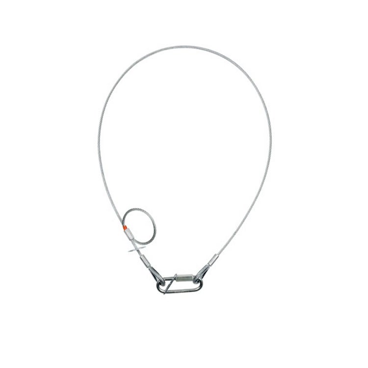 Showtec Saveking 4mm 1m safetykabel met rem 40 kg neutraal