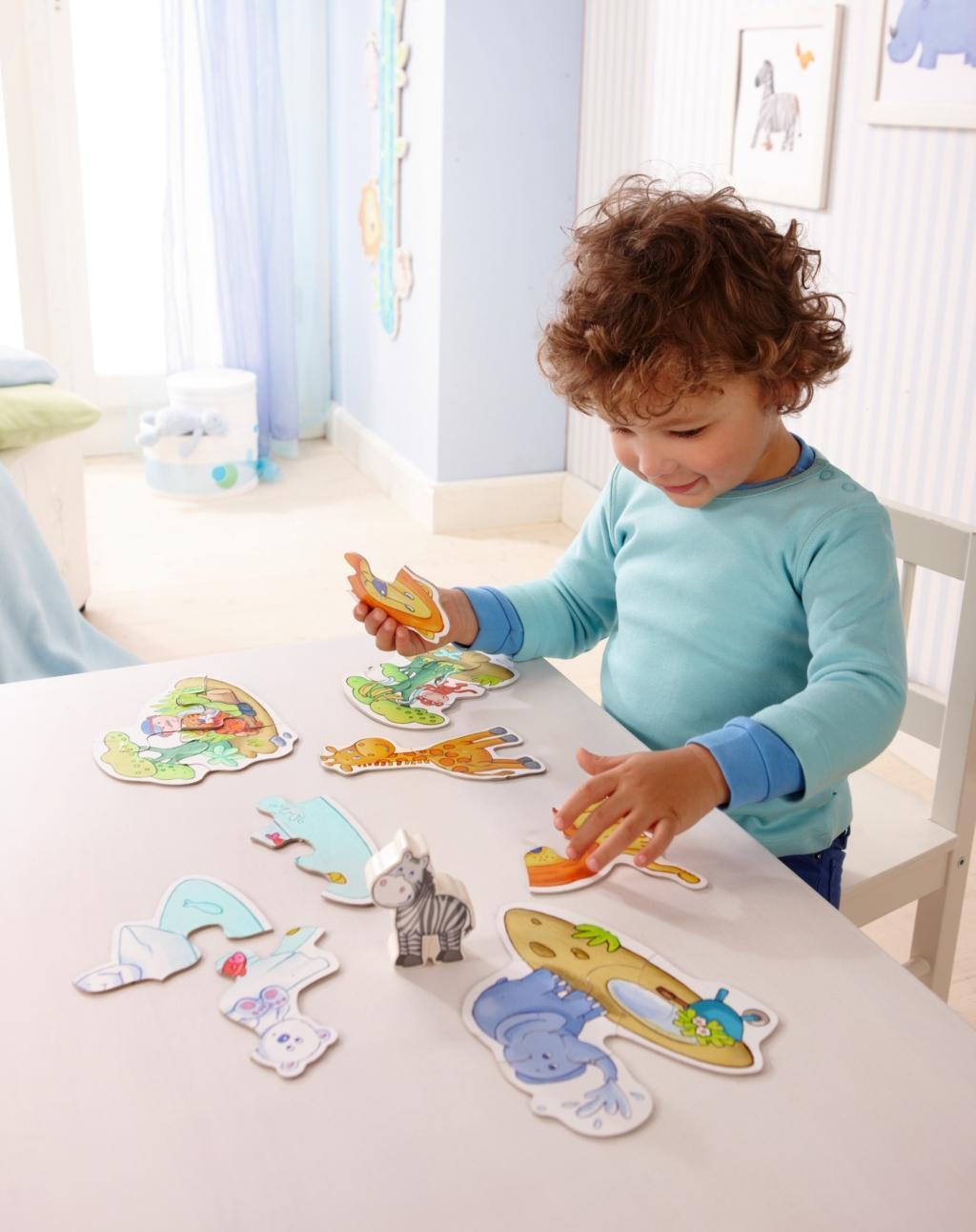Puzzle 6 erste Puzzles Zoo in bunt