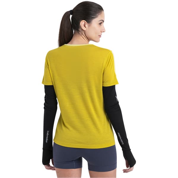 T-shirt randonnée ICEBREAKER W MERINO 125 ZONEKNIT ENERGY WIND SS TEE LUX/LUCID/CB