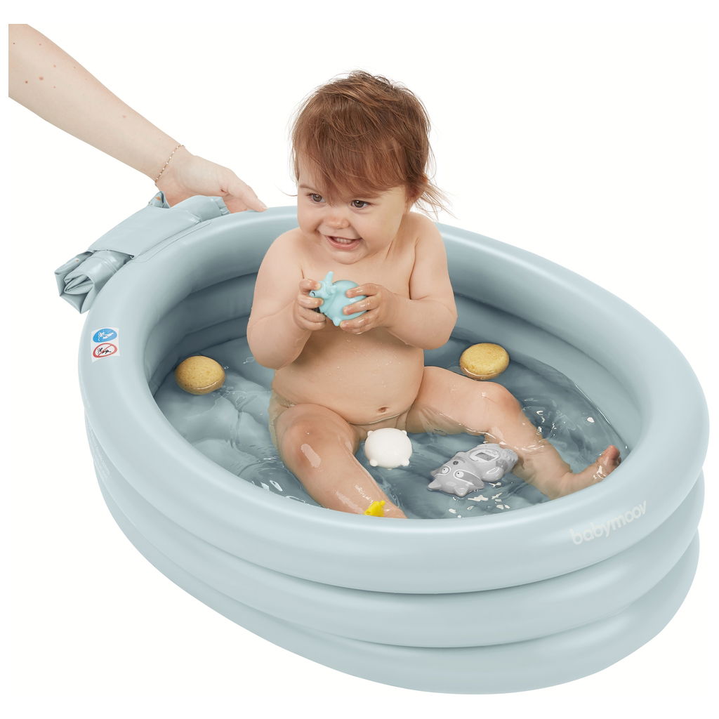 BabymoovBabymoov   Aufblasbare Badewanne inkl. Badesitz aqua dots