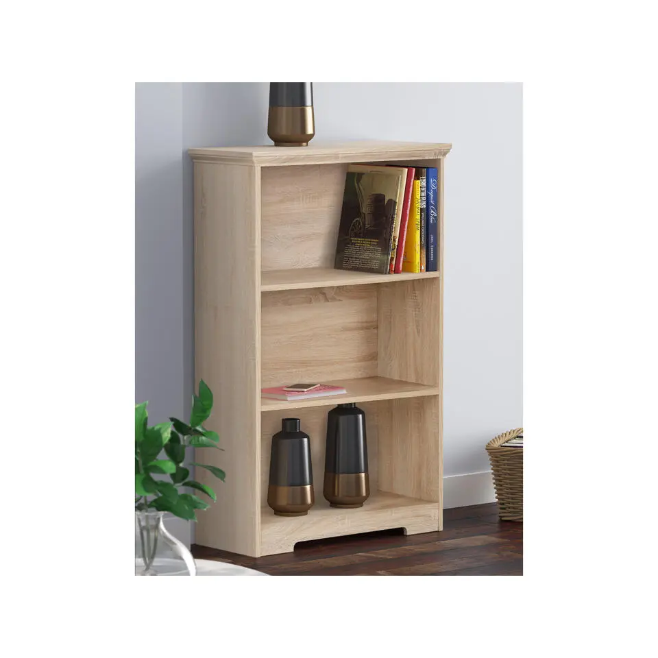 Nanna - Boekenkast met 3 planken in eiken effect