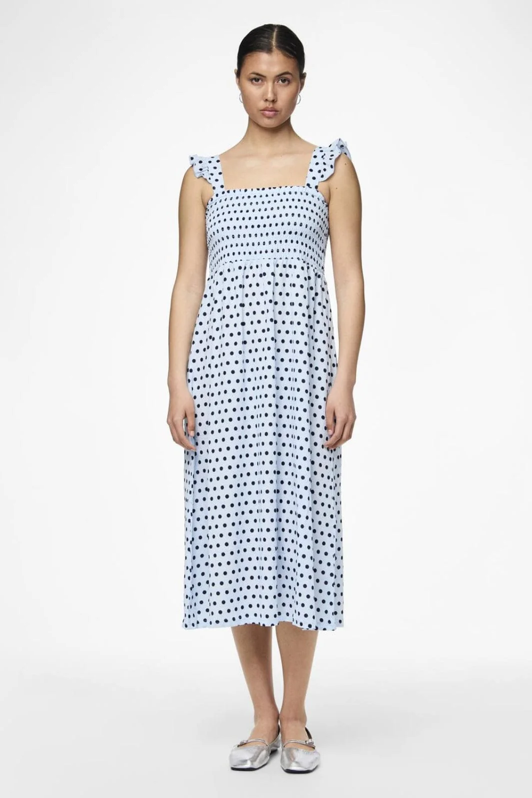 Pieces Pcluna Smock Strap Dress Sa