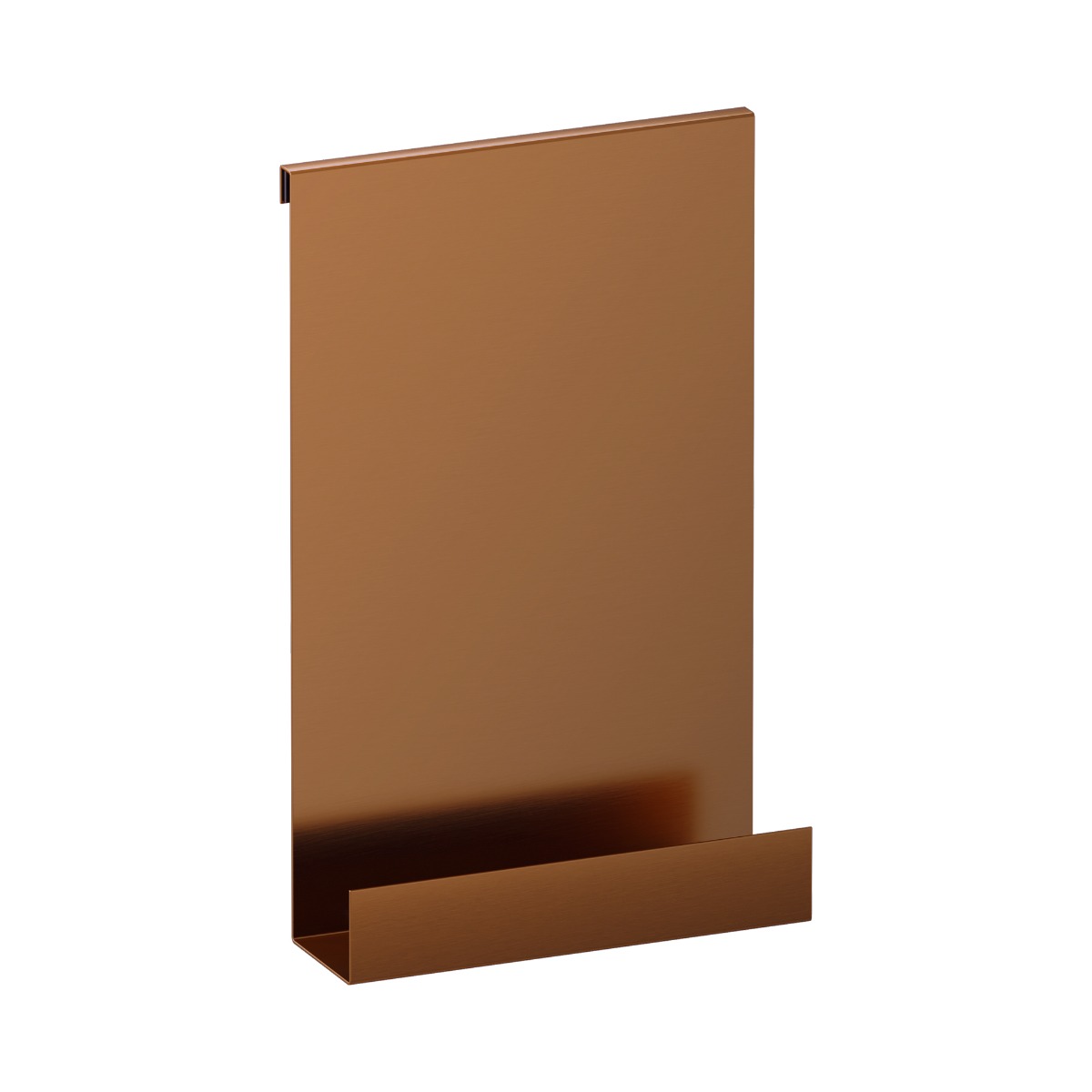 Brauer Copper Edition doucherek hangend met glasklem koper geborsteld PVD