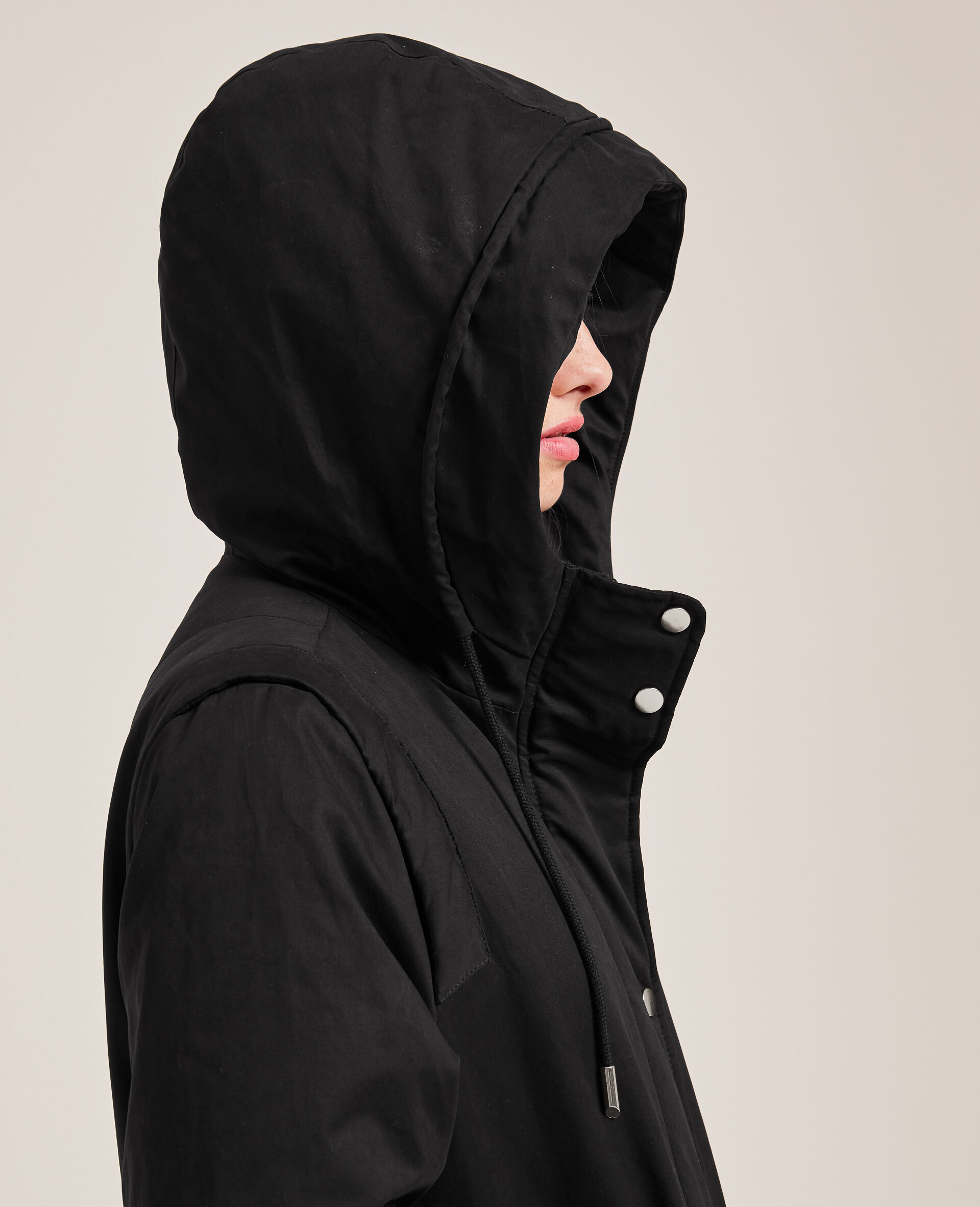 Parka avec doublure fourrure - Noir