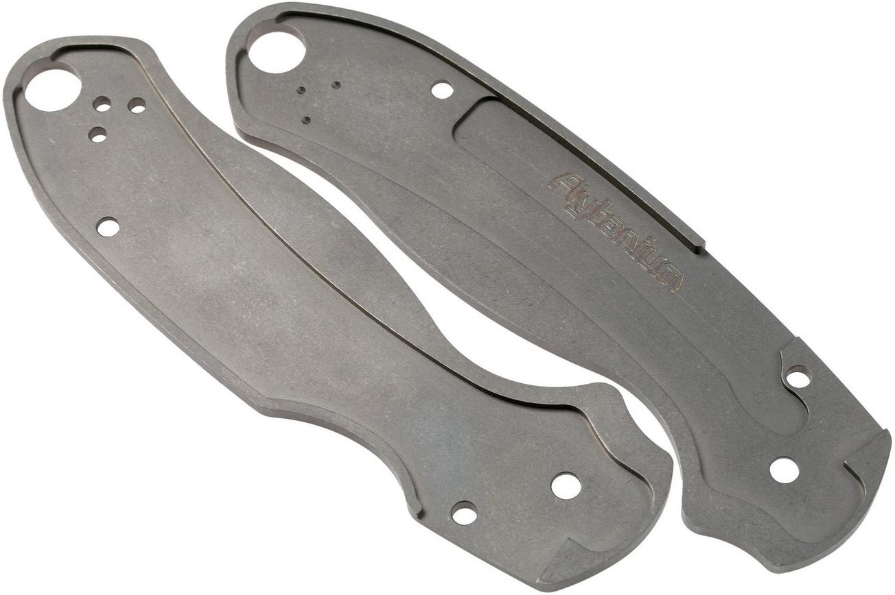 Flytanium Spyderco Para 3 Scales, titanium