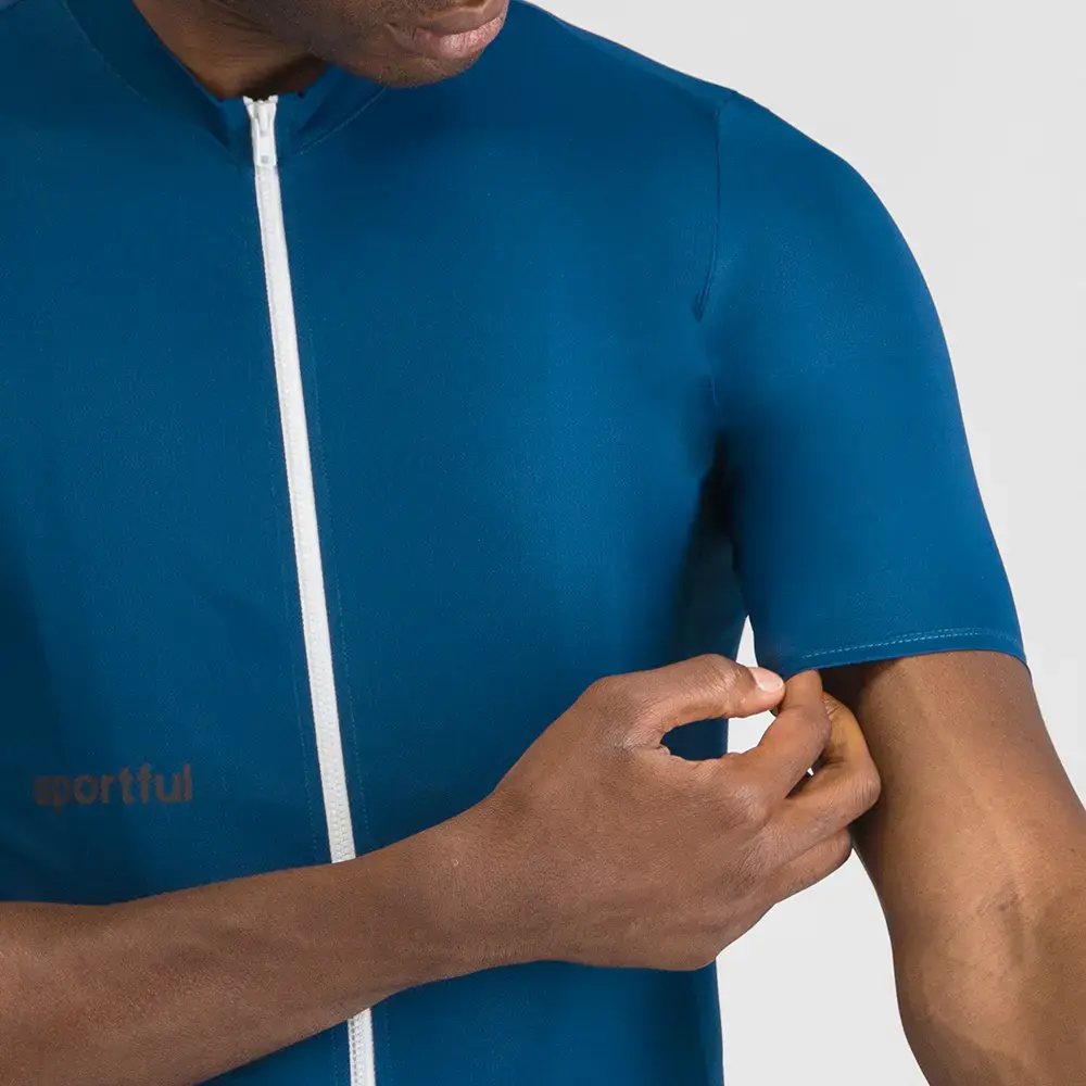 Sportful Classic Fietsshirt Korte Mouwen Blauw Heren