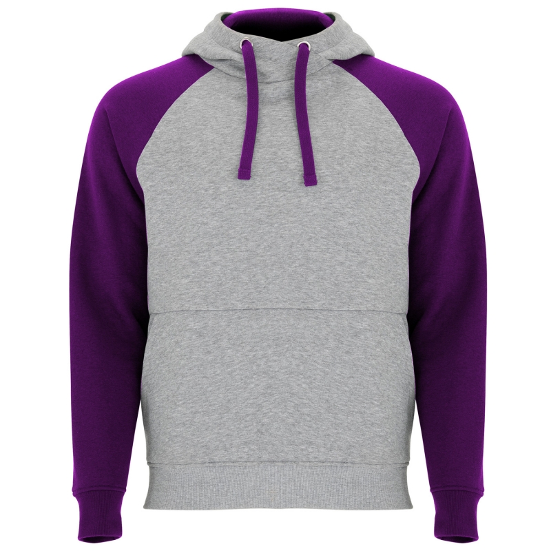 Roly R1058 - BADET Sweat à Capuche Bicolore Unisexe avec Poche Kangourou