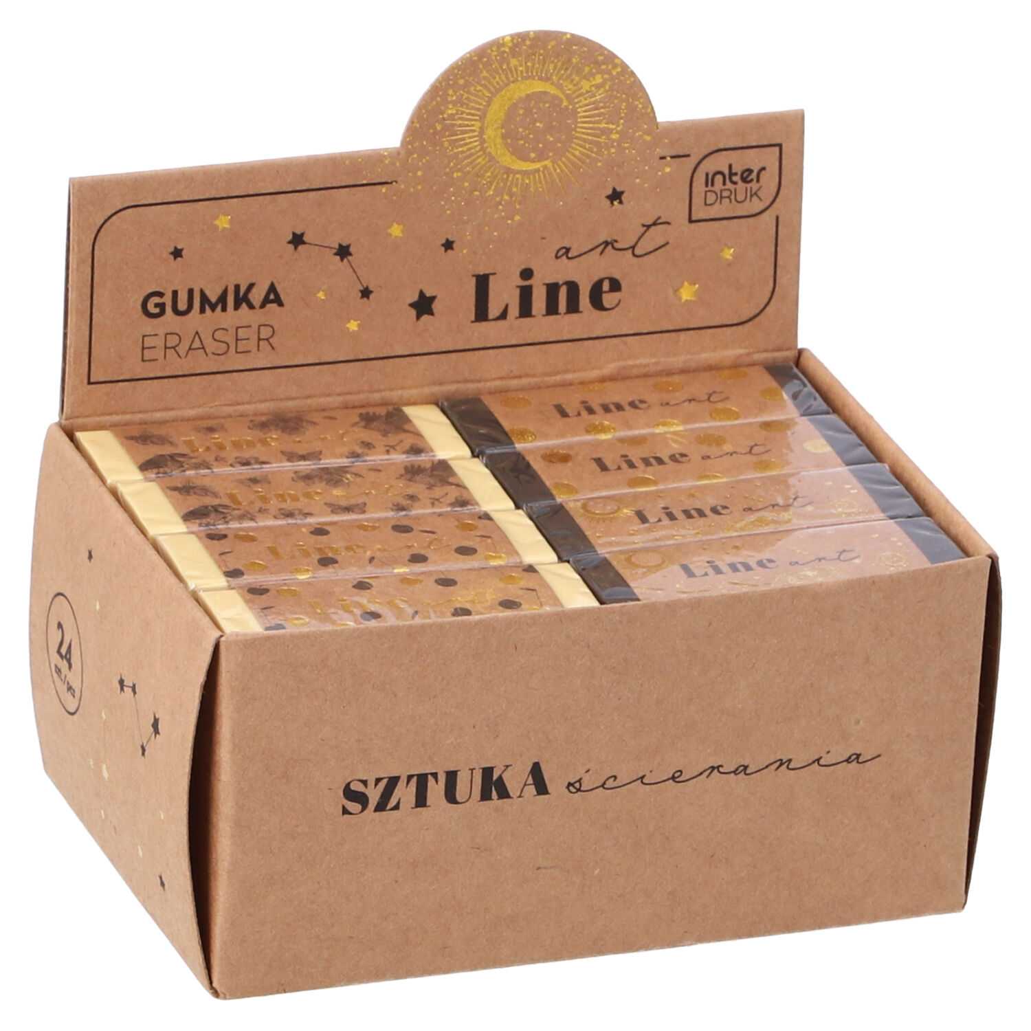 Radierer 5x1,5cm Kraft Banderole
