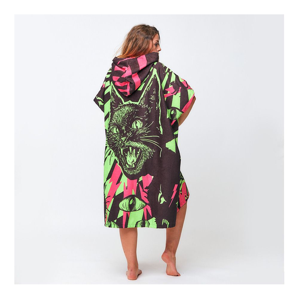 After Essentials WILDCAT - Poncho acid green