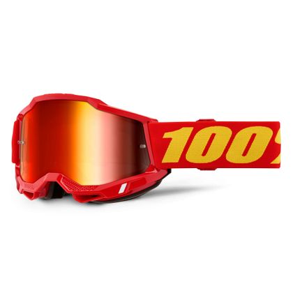Masque cross 100% ACCURI 2 Rouge - Mirror Rouge 2024 - Rouge