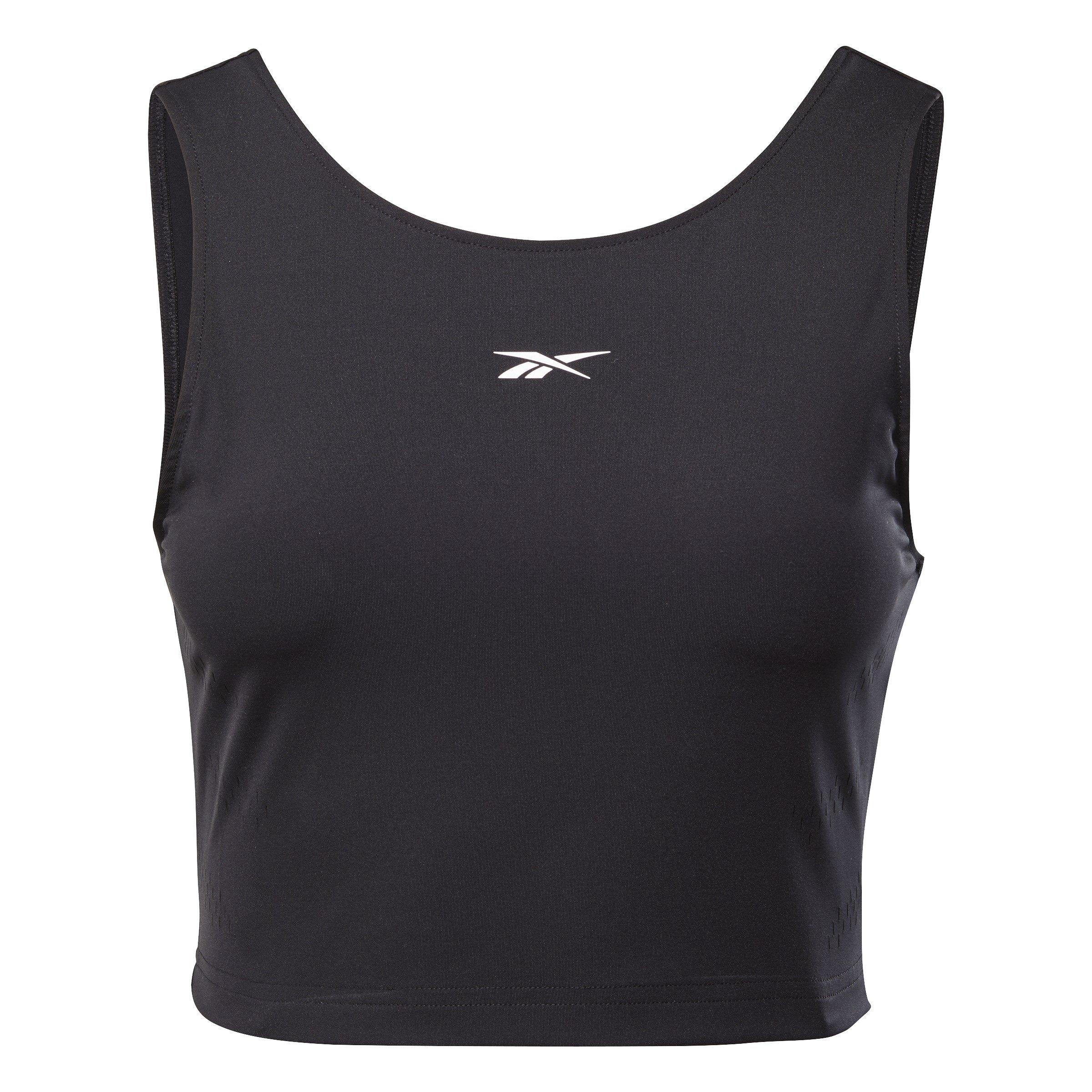 Reebok Perform Perforated Crop Long Sleeve Top Womens