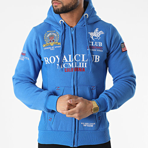 Sweat Zippé Capuche Gantub Bleu Clair