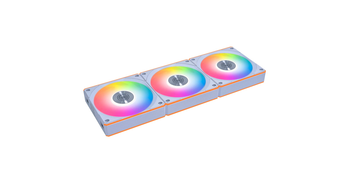 Lian LiUNI FAN CL120 Wireless Reverse RGB case fans  (Wit, 3 stuks, 120 x 120 x 28 mm, PWM)