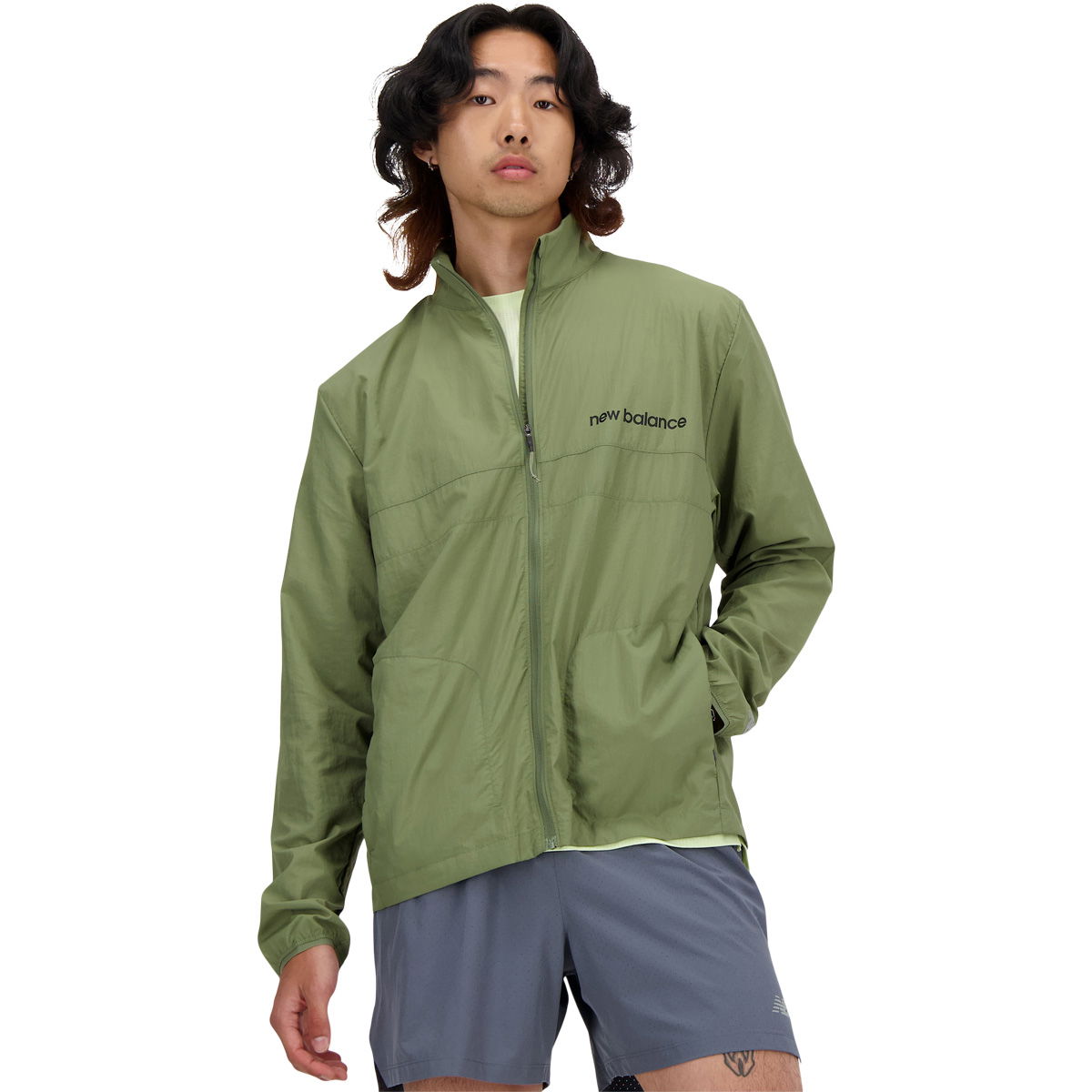 New Balance Athletics Graphic Packable Løbejakke Herre
