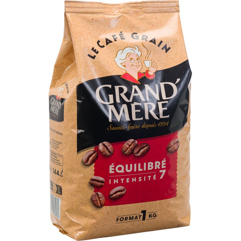 Café en grains Grand Mère Équilibré - Paquet de 1 kg