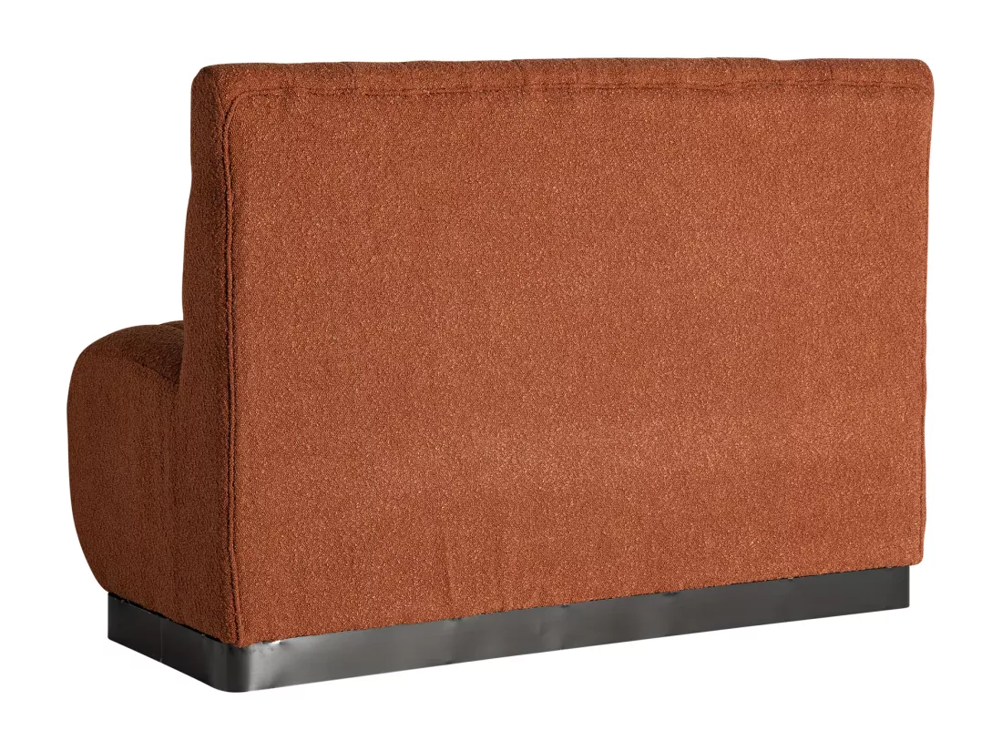 Sofa en coton marron en 140x68x100 cm