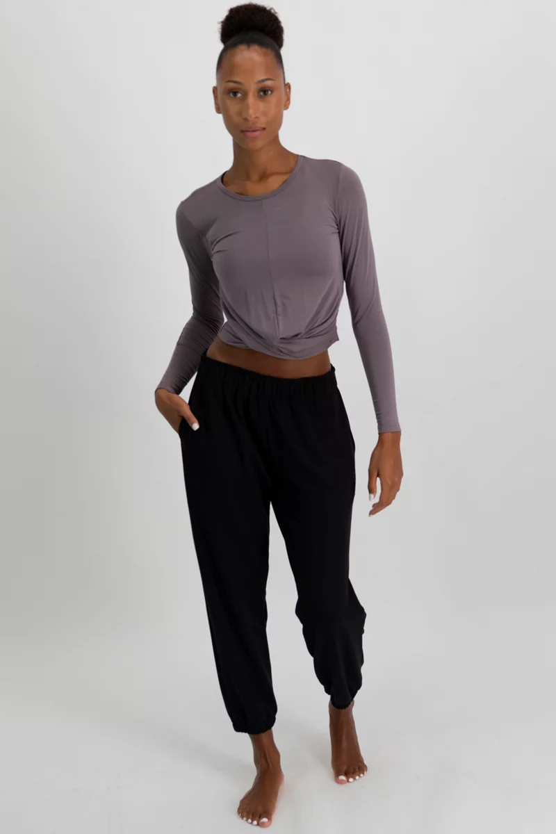 POWERZONE Yoga Crop Damen Longsleeve