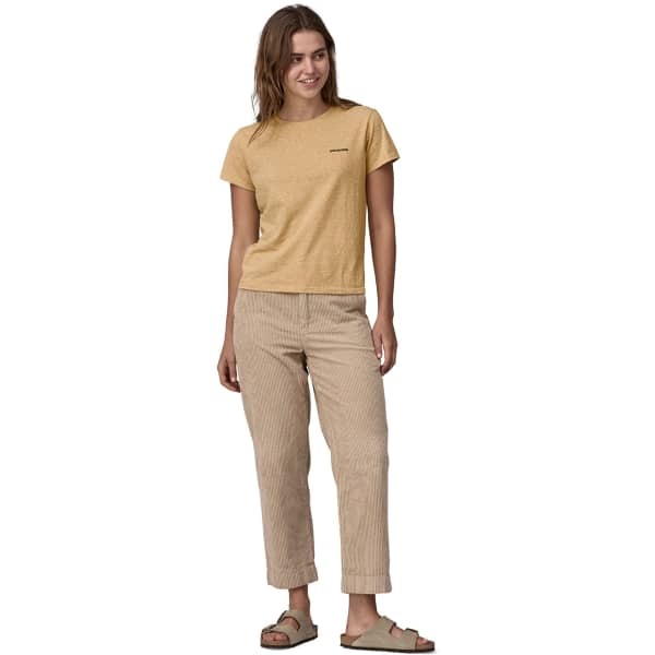 T-shirt PATAGONIA W'S P-6 LOGO RESPONSIBILI-TEE BEESWAX TAN